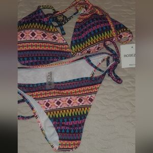 Roawzuzu Womens multicolored bikini